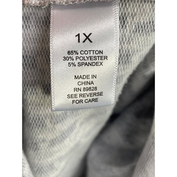 LOGO Lounge Womens Hooded Jacket 1X‎ Tie-Dye Style With Zipper Closure - Picture 4 of 16